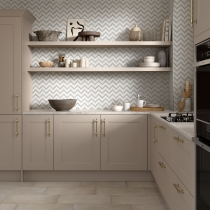 BIZOU - 12X13, WHITE/CREAM, POLISHED